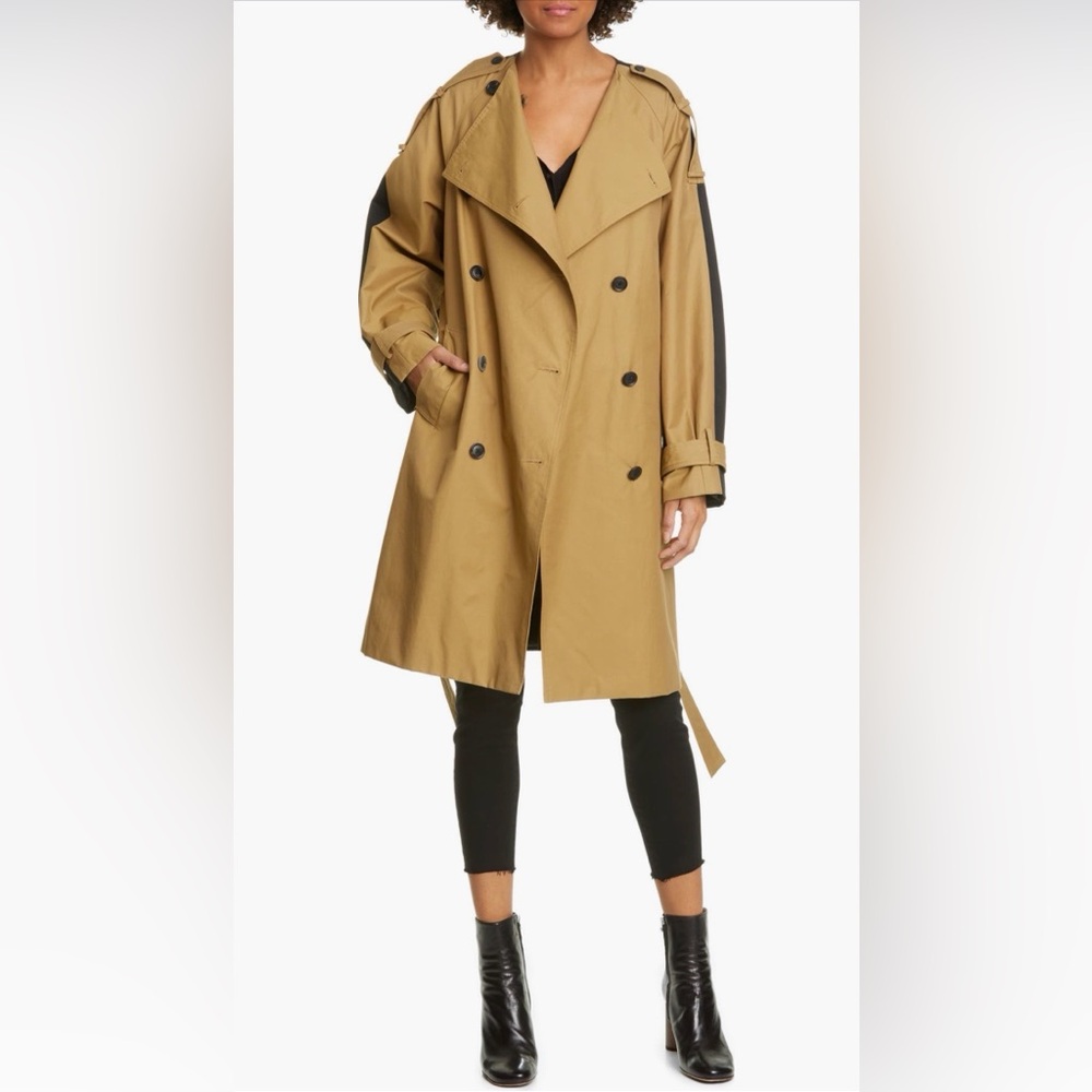 NWT FRAME COLORBLOCK TRENCH COAT XXS